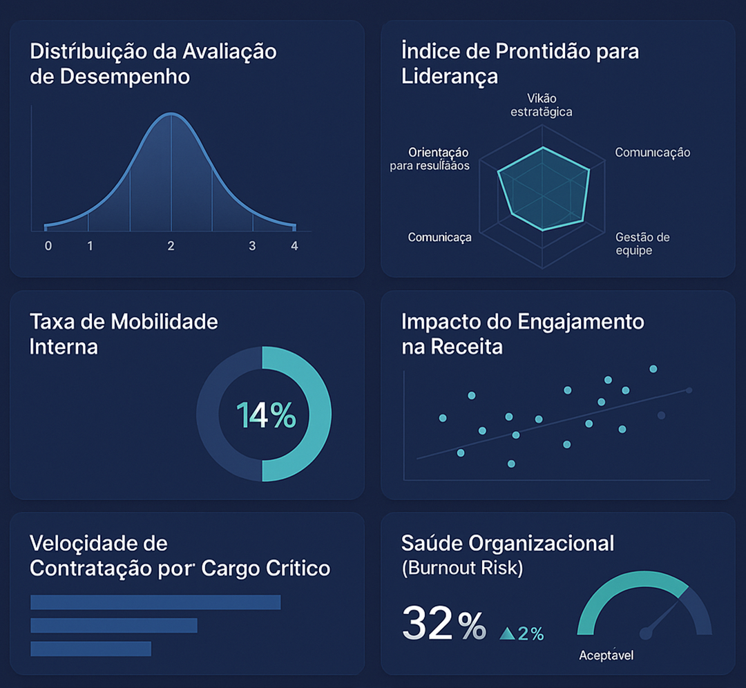Ilustração do painel E‑Ponto com métricas e registros
